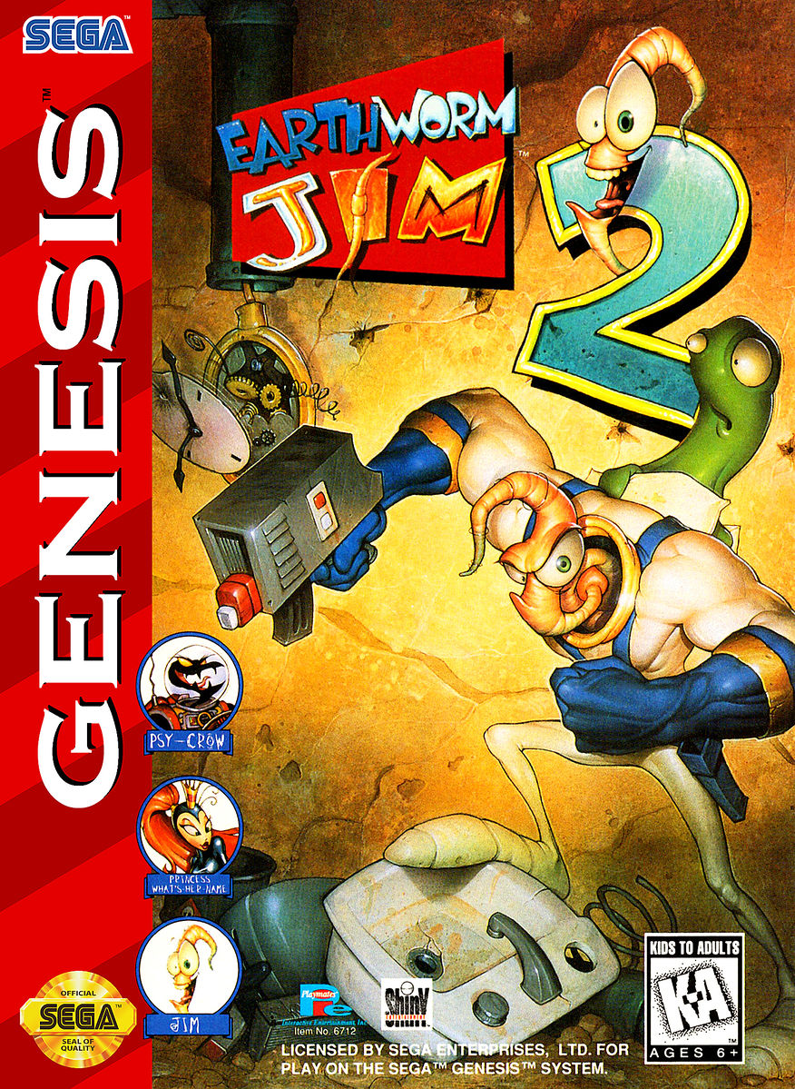 Earthworm Jim 2 - игра для сега, sega mega drive (Genesis) Earthworm Jim 2 - игра для sega